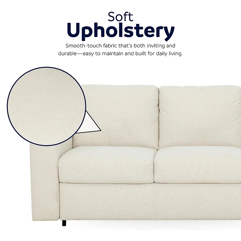Stearns & Foster® Paolo 82" Queen Sleeper Sofa with Memory Foam Mattress