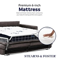 Stearns & Foster Atillio 80" Queen Sleeper Sofa with Memory Foam