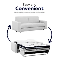 Stearns & Foster® Giotto 78" Full Sleeper Sofa with Memory Foam Mattress
