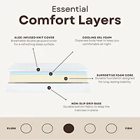 Primo Divine 8" Medium/Firm Gel Memory Foam Tight Top - Mattress a Box