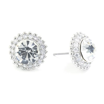 Sparkle Allure Crystal 13.7mm Stud Earrings