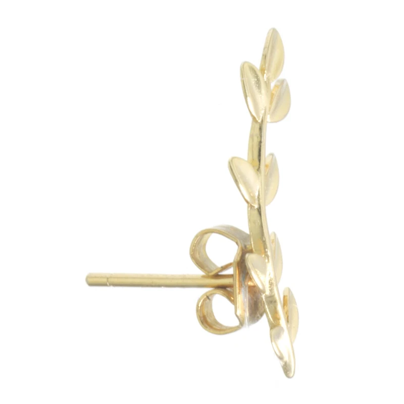 Silver Treasures Womens 14K Gold Over Silver Ear Climbers