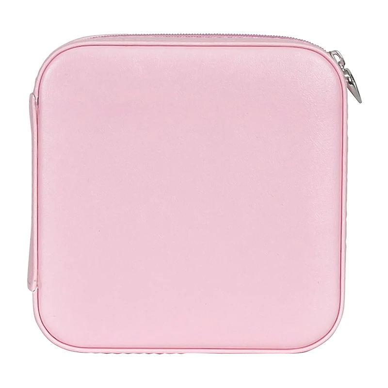 Mele and Co Josette Mirrored Pink Jewelry Travel Case