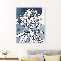 Indigo Blooms II Giclee Canvas Art