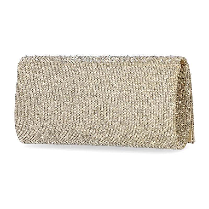 Gunne Sax by Jessica McClintock Chloe Scattered Stones Clutch Beaded Evening Bag