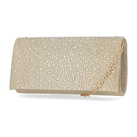 Gunne Sax by Jessica McClintock Chloe Scattered Stones Clutch Beaded Evening Bag
