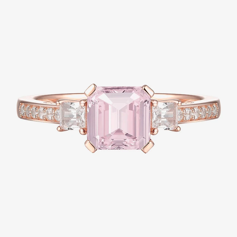 Womens Gemstone 14K Gold Over Silver Halo Delicate Cocktail Ring