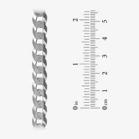 Made in Italy Mens Sterling Silver 9 Inch Solid Curb Chain Bracelet
