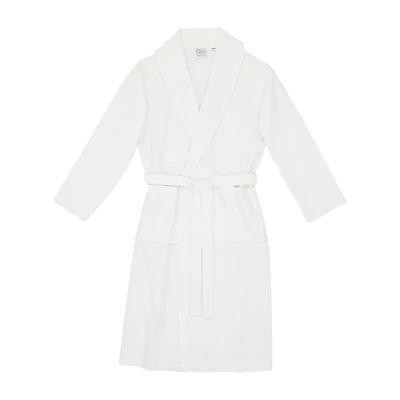 Linum Home Textiles Waffle Weave Unisex Adult Long Sleeve Length Robe