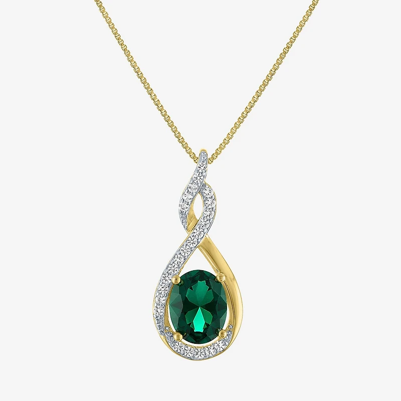 Gemstone 14K Gold Over Silver 2-pc. Oval Jewelry Set