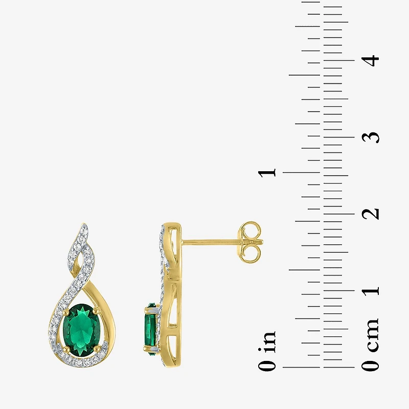 Gemstone 14K Gold Over Silver 2-pc. Oval Jewelry Set