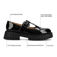Journee Collection Suvi Womens Round Closed Toe Mary Jane Shoes