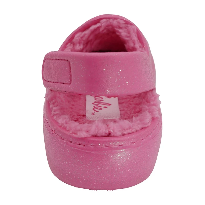Barbie Faux Fur Toddler Girls Round Closed Toe Clogs