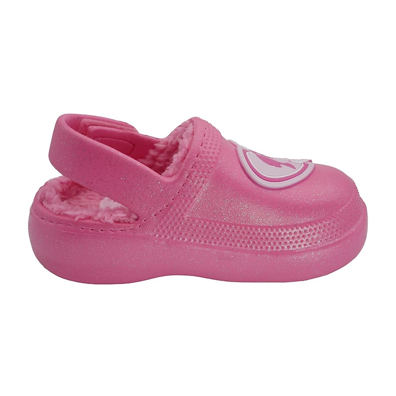Barbie Faux Fur Toddler Girls Round Closed Toe Clogs