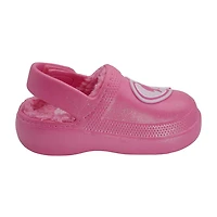 Barbie Faux Fur Toddler Girls Round Closed Toe Clogs