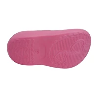 Barbie Faux Fur Toddler Girls Round Closed Toe Clogs