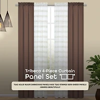 Achim Rod Pocket Room Darkening Set of 4 Curtain Panel