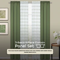 Achim Rod Pocket Room Darkening Set of 4 Curtain Panel