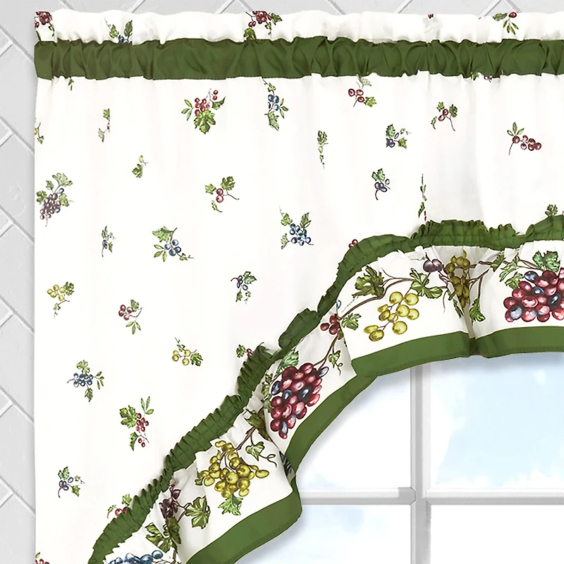 Achim 3-pc. Rod Pocket Kitchen Curtains & Drapes Window Set