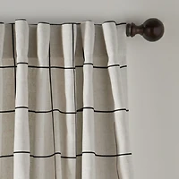 Elrene Home Fashions Brighton Rod Pocket Back Tab Energy Saving Blackout Single Curtain Panel