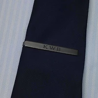 Personalized Gunmetal Tie Bar