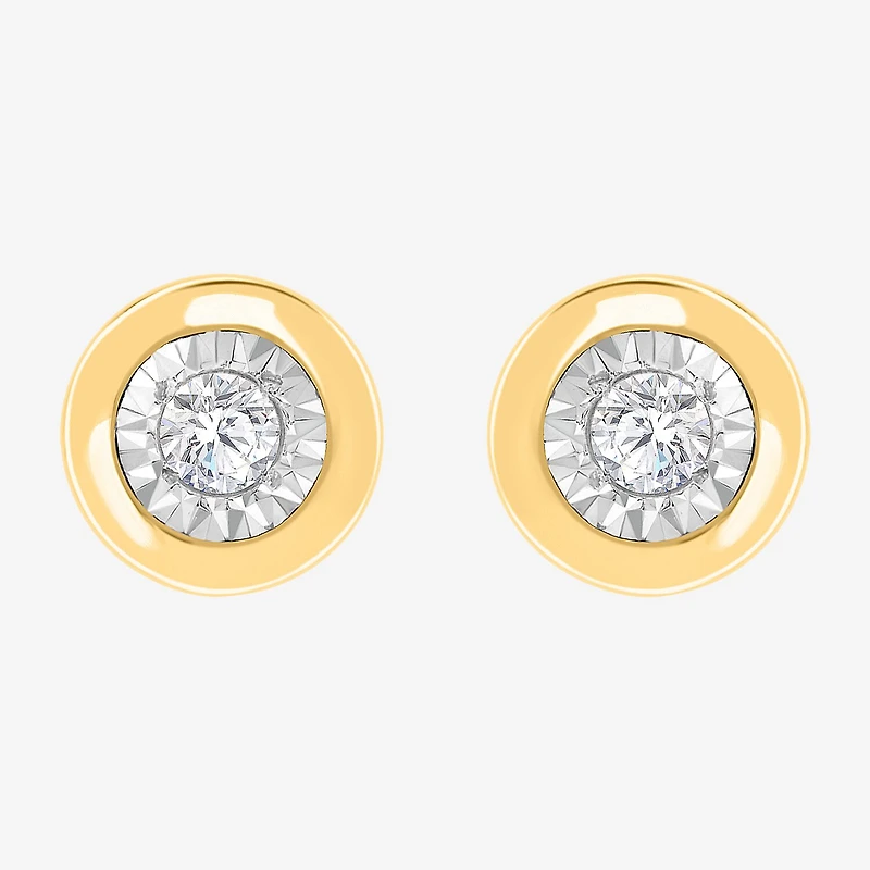 1/10 CT. T.W. Lab Grown Diamond Sterling Silver 5.9mm Round Stud Earrings