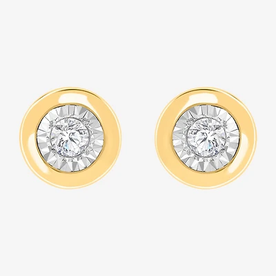 1/10 CT. T.W. Lab Grown Diamond Sterling Silver 5.9mm Round Stud Earrings