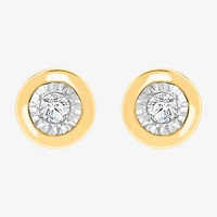 1/10 CT. T.W. Lab Grown Diamond Sterling Silver 5.9mm Round Stud Earrings