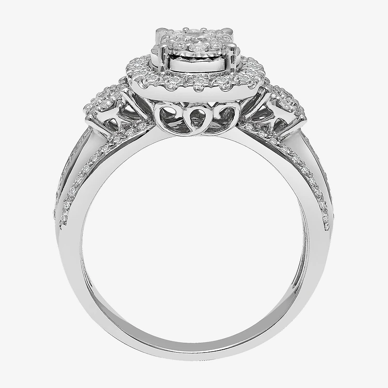 Love Lives Forever (I / I1) Womens 1 CT. T.W. Lab Grown White Diamond 10K Gold Bridal Set