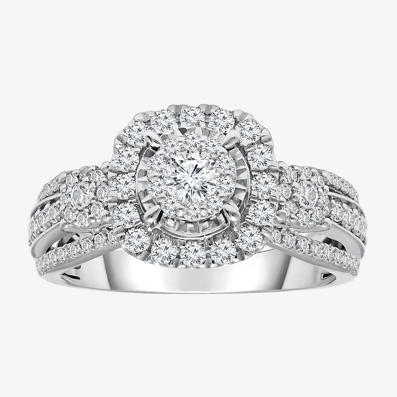 Love Lives Forever (I / I1) Womens 1 CT. T.W. Lab Grown White Diamond 10K Gold Bridal Set