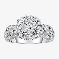 Love Lives Forever (I / I1) Womens 1 CT. T.W. Lab Grown White Diamond 10K Gold Bridal Set