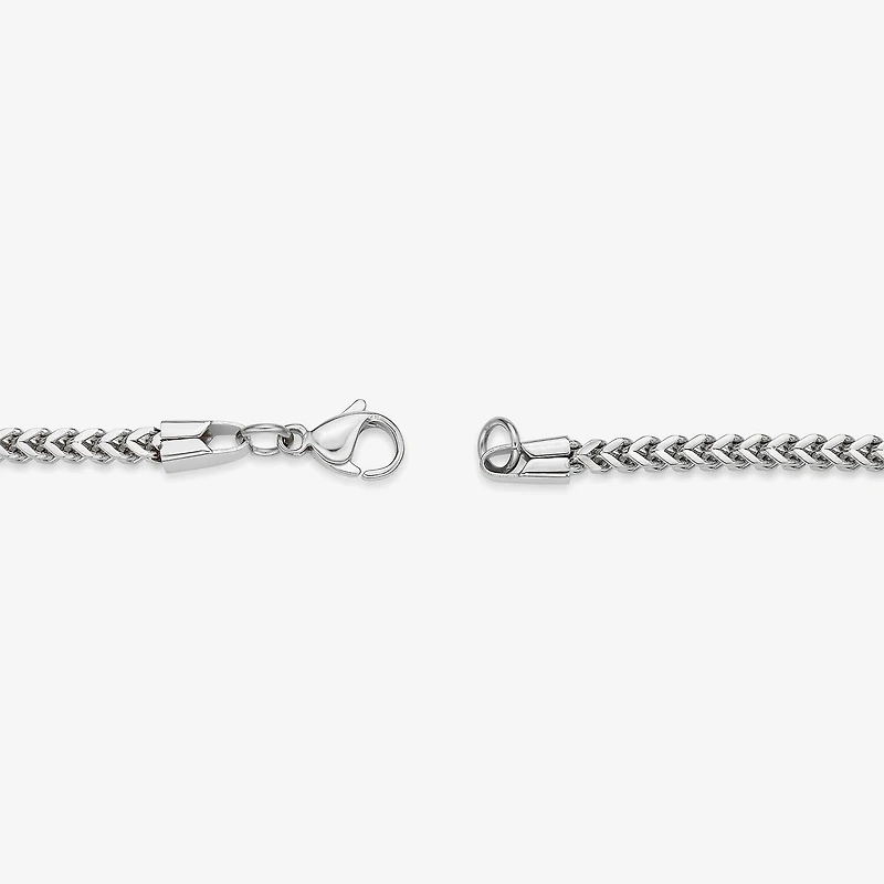 Stainless Steel Solid Wheat Chain Necklace