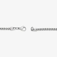 Stainless Steel Solid Wheat Chain Necklace