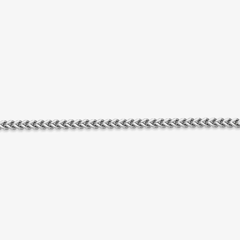 Stainless Steel Solid Wheat Chain Necklace