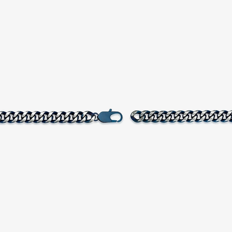 Mens Stainless Steel Inch Curb Chain Necklace