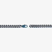 Mens Stainless Steel Inch Curb Chain Necklace