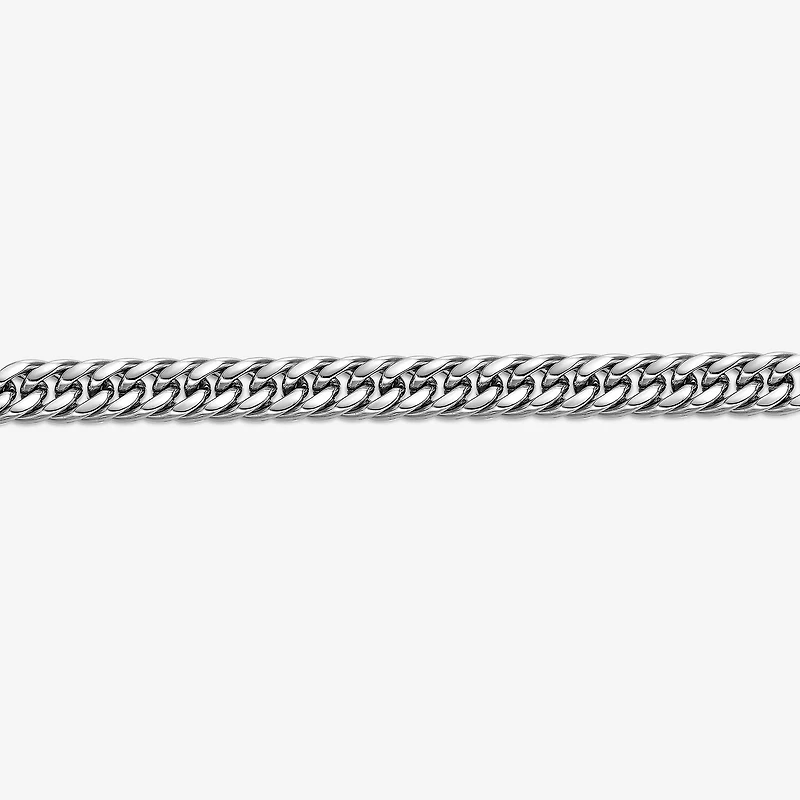 Mens Stainless Steel 22" 9mm Beveled Curb Chain