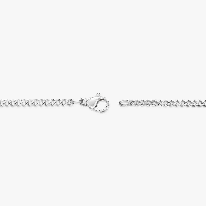 Mens Stainless Steel 18" 2mm Curb Chain