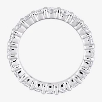Womens 3MM 2 1/2 CT. T.W. Lab Created White Moissanite Sterling Silver Eternity Wedding Band
