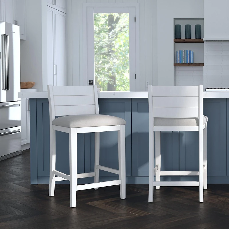 Fowler Counter Height Upholstered Bar Stool