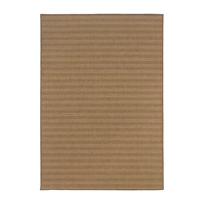 Covington Home Kehlani Tonal Stripe Indoor Outdoor Rectangular Accent Rug