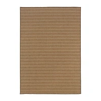 Covington Home Kehlani Tonal Stripe Indoor Outdoor Rectangular Accent Rug