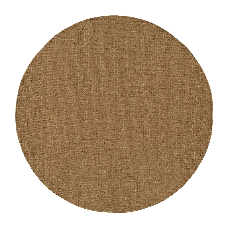 Covington Home Kehlani Basket Weave 7'10"X7'10" Indoor Outdoor Round Area Rug