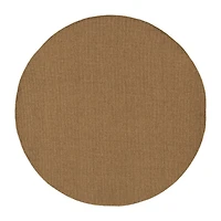 Covington Home Kehlani Basket Weave 7'10"X7'10" Indoor Outdoor Round Area Rug