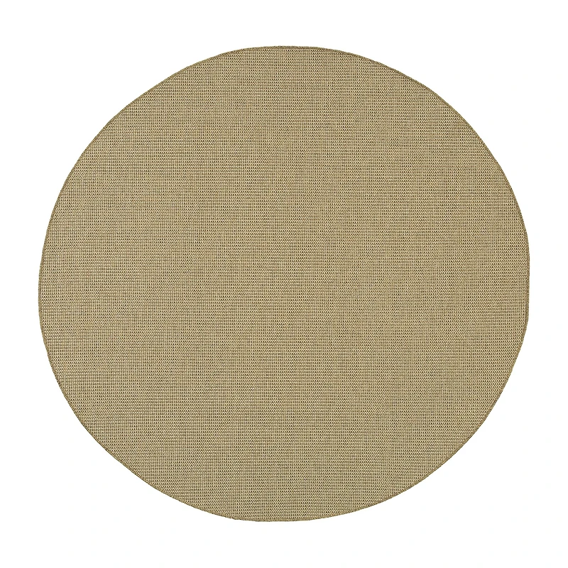 Covington Home Kehlani Flat Woven Solid 7'10"X7'10" Indoor Outdoor Round Area Rug