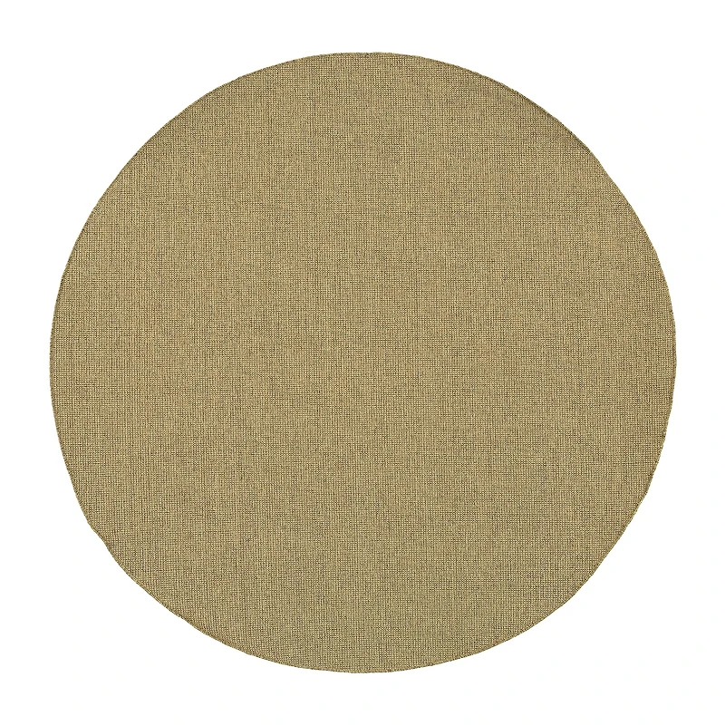 Covington Home Kehlani Flat Woven Solid 7'10"X7'10" Indoor Outdoor Round Area Rug