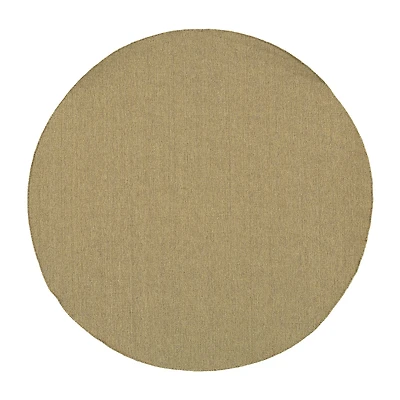 Covington Home Kehlani Flat Woven Solid 7'10"X7'10" Indoor Outdoor Round Area Rug