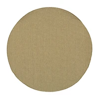Covington Home Kehlani Flat Woven Solid 7'10"X7'10" Indoor Outdoor Round Area Rug