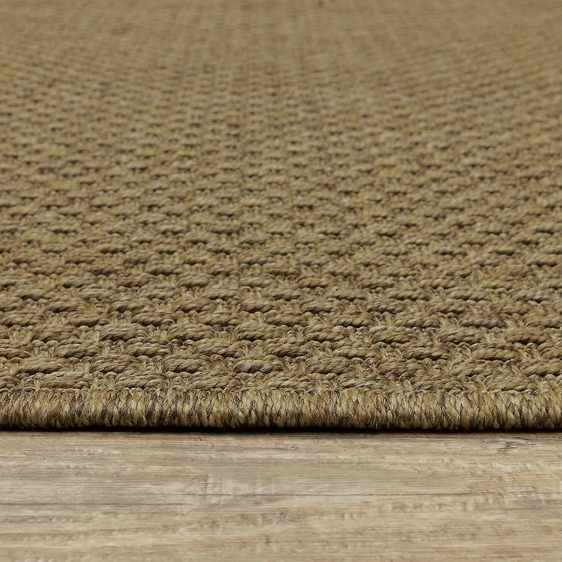 Covington Home Kehlani Panama Weave 7'10"X7'10" Indoor Outdoor Round Area Rug