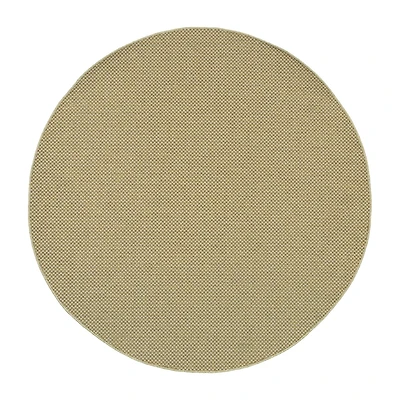 Covington Home Kehlani Flat Weave 7'10"X7'10" Indoor Outdoor Round Area Rug